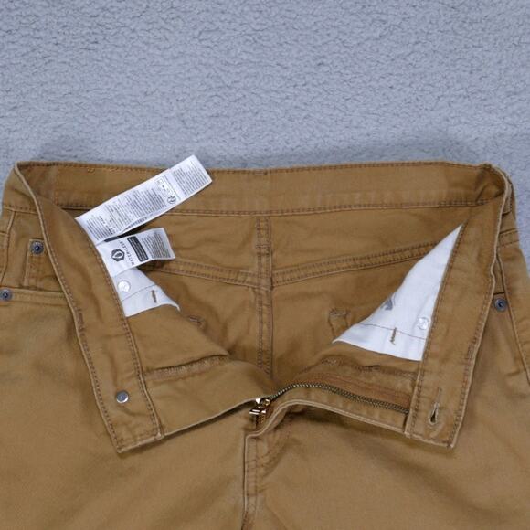 Levi's 513 Jeans Men's 32x28 Straight Fit Flex Stretch Brown Beige - Picture 6 of 15